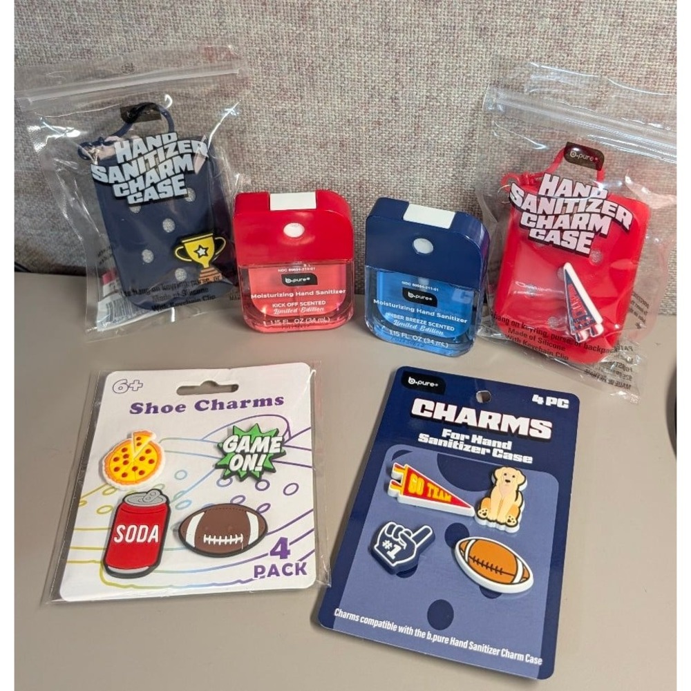 b.pure Hand Sanitizer Charm Case Sports Bundle - new limited edition